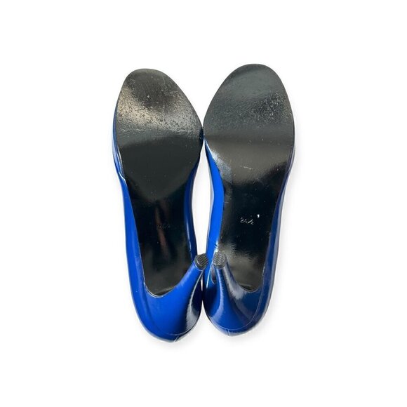 Junya Watanabe Comme des Garçons Blue Platform Pumps, Size 24.5 Japan - Picture 9 of 16